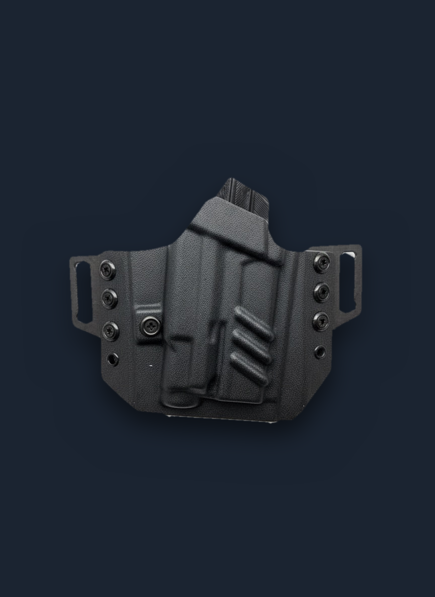 Outrigger OWB holster in black Kydex
